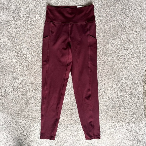 AE Highest Rise Burgundy Leggings Medium NWT - Picture 10 of 10